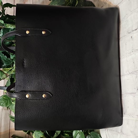 Coach Black Pebbled Leather Town Tote Bag NWOT - Picture 6 of 11